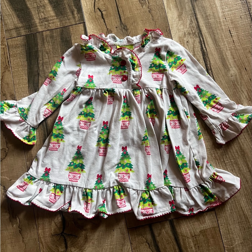 Classic Whimsy Festive Tree Ruffle Gown